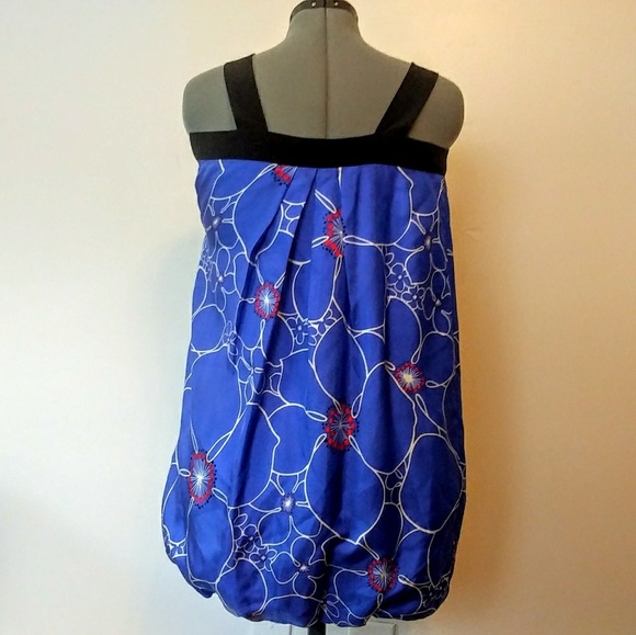 Tibi 100% Silk Bubble Hem Mini Dress - Picture 2 of 5